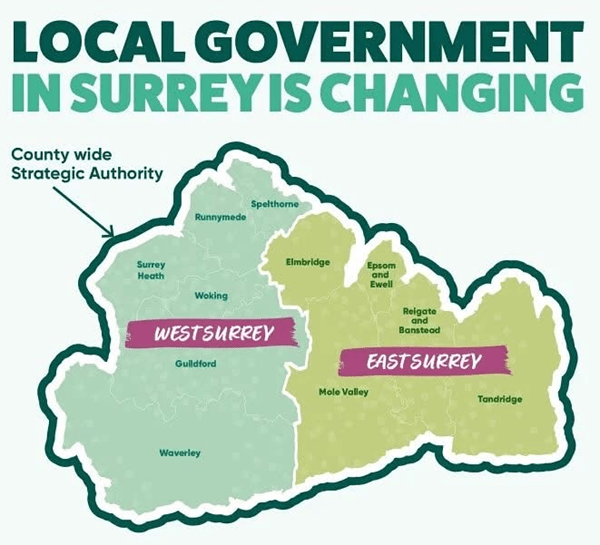 Unitary Councils + Strategic Authority for&nbsp;Surrey