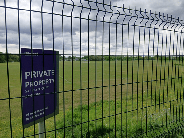 Playing fields closed